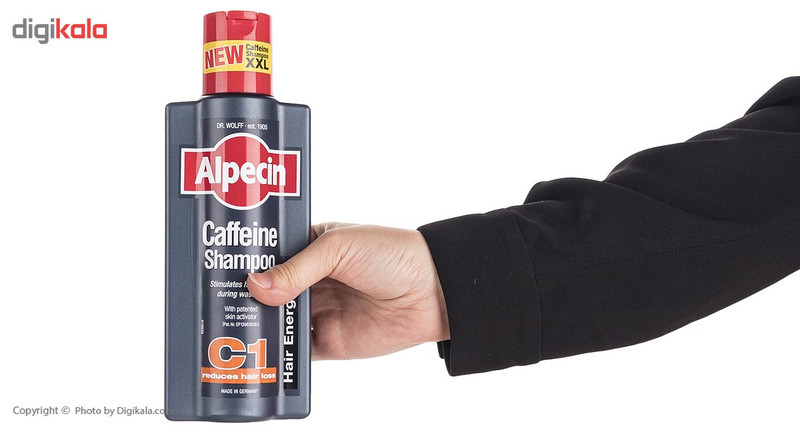 شامپو ضد ریزش مو آلپسین مدل Caffeine C1 حجم 375 میلی لیتر