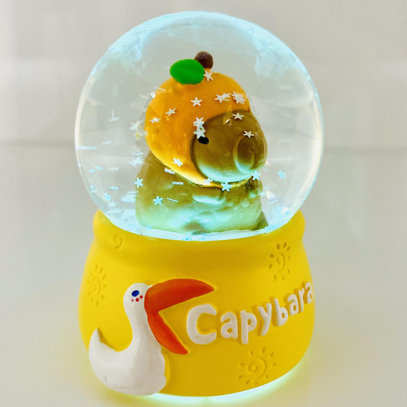 گوی مدل چراغدار Capybara طرح کوالا هویج عاشق کد D1623.11.S600