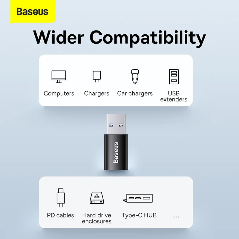 مبدل USB 3.1 به USB-C بیسوس مدل 10Gbps-OTG