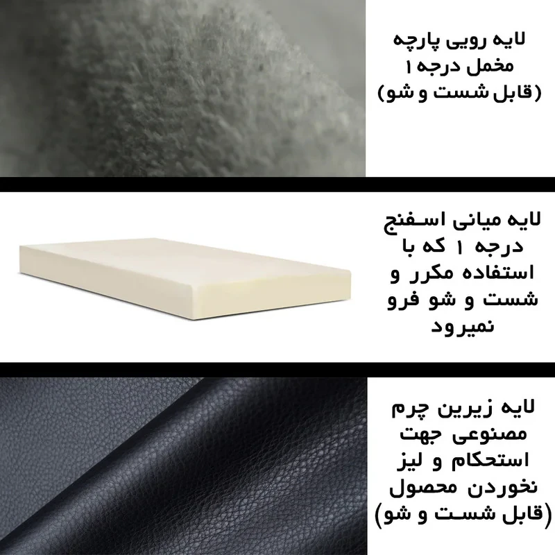 پادری شاران هوم مدل 3 لایه اسفنج دار طرح مخمل سایز 45×70 سانتی متر