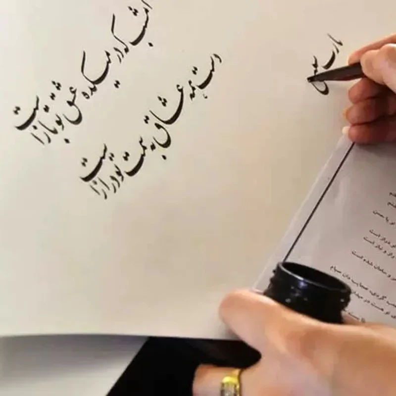 دفتر خوشنویسی براق مستر راد طرح نستعلیق مدل فیوری کد fiory 1739