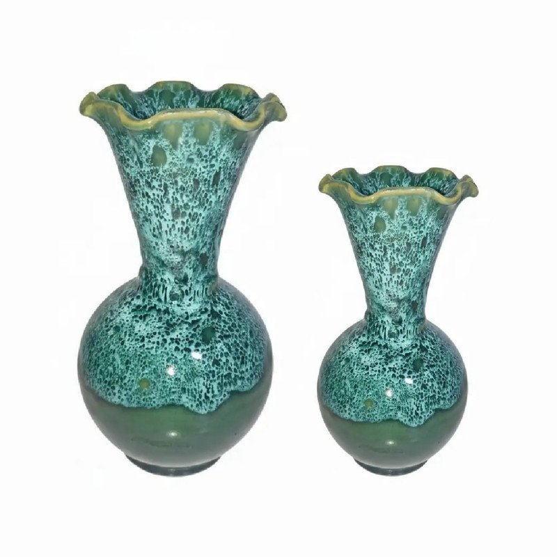 گلدان دکوری مدل شره ای رومیزی مجموعه 2 عددی