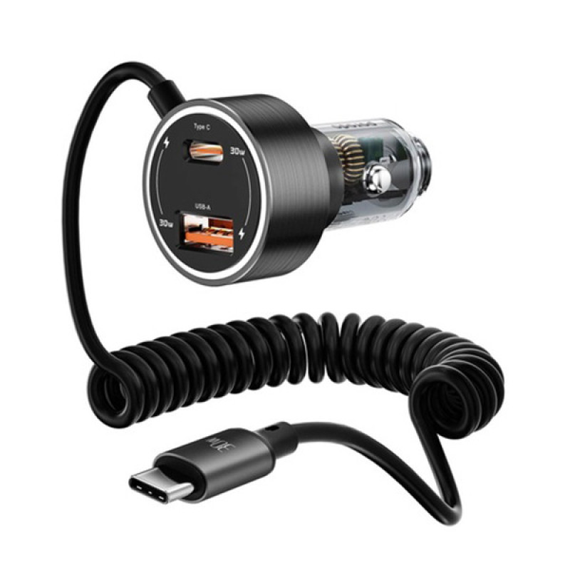 شارژر فندکی 60 وات 2 پورت پرودو مدل PD-60CXC