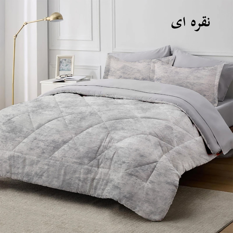 سرویس روتختی دو نفره 6 تکه نوپه هوم مدل مخمل پتینه 1028