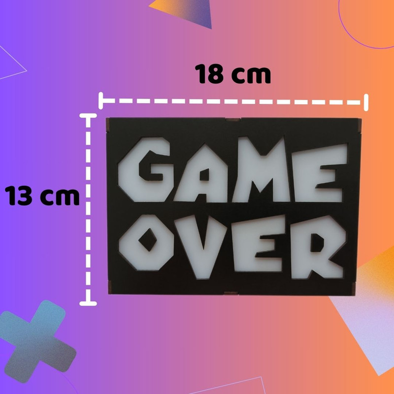 آیکون لایت گیم لند پلاس مدل GAME OVER