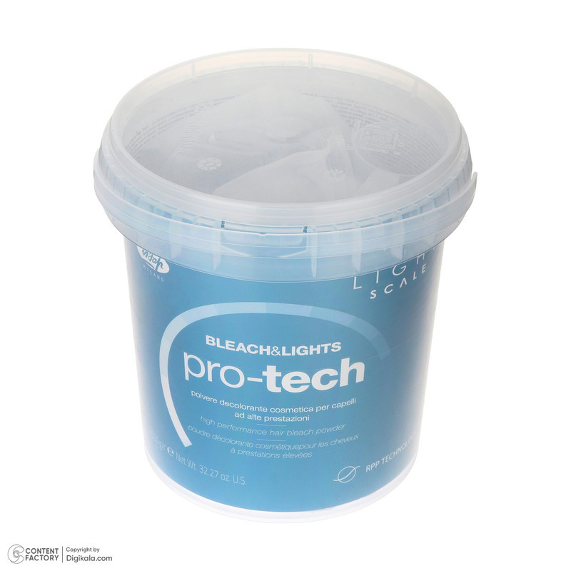 پودر دکلره لیزاپ مدل pro-tech وزن 1000 گرم رنگ سفید