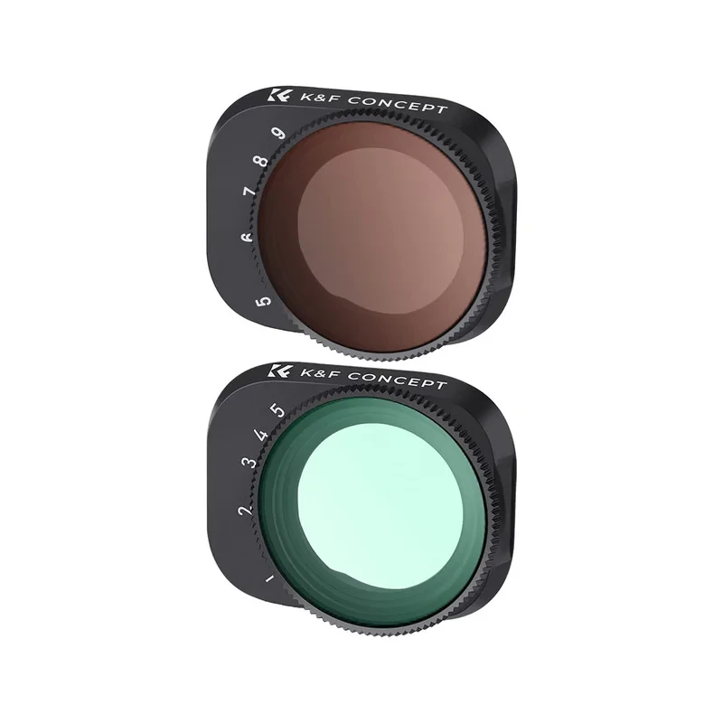فیلتر لنز کی اند اف مدل  VARIABLE ND LENS FILTERS KIT 2 (ND2-32 + ND32-512) FOR DJI MINI 3MINI 3PRO -NANO-X