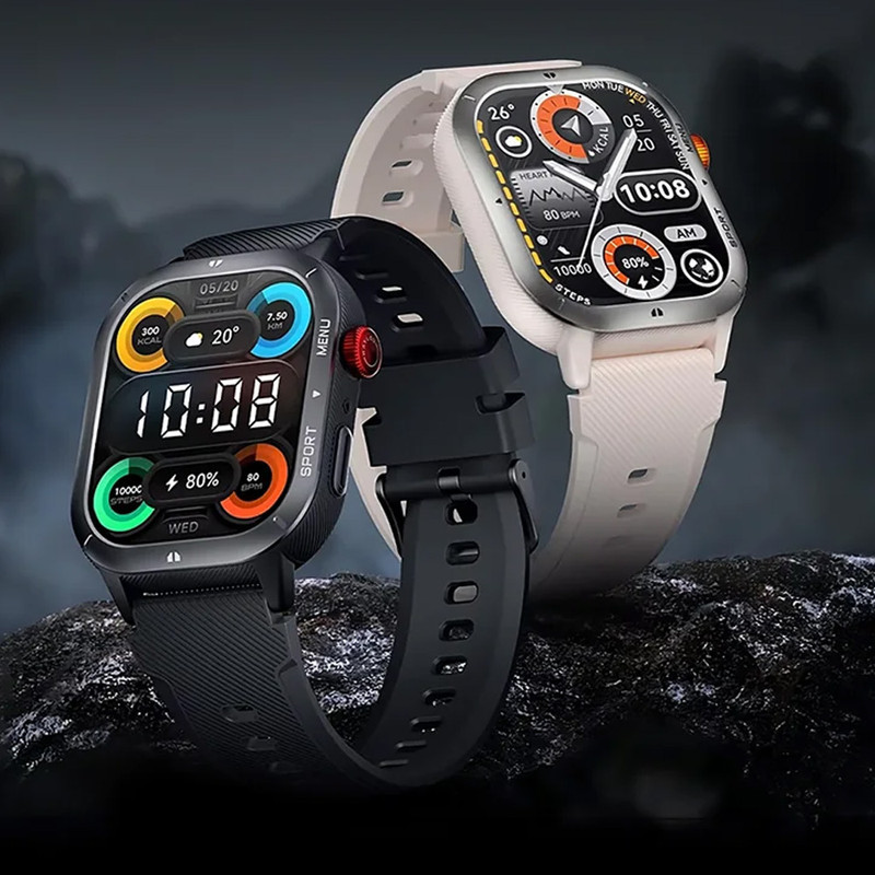 ساعت هوشمند 50 میلی‌متری هایلو مدل IRON Neo با بند سیلیکونی