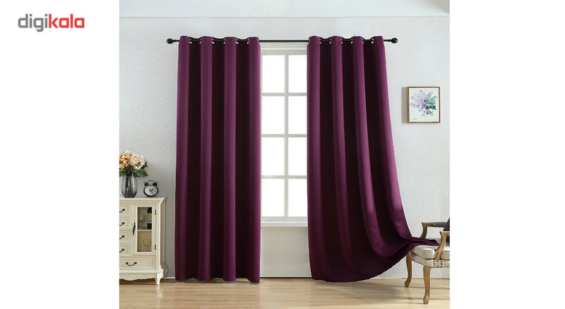 پرده کد st1 سایز 140x280 سانتی متر