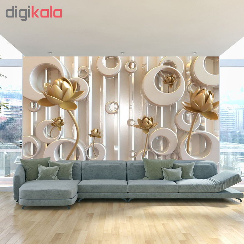 پوستر دیواری سه بعدی طرح گل کد 3DFL018