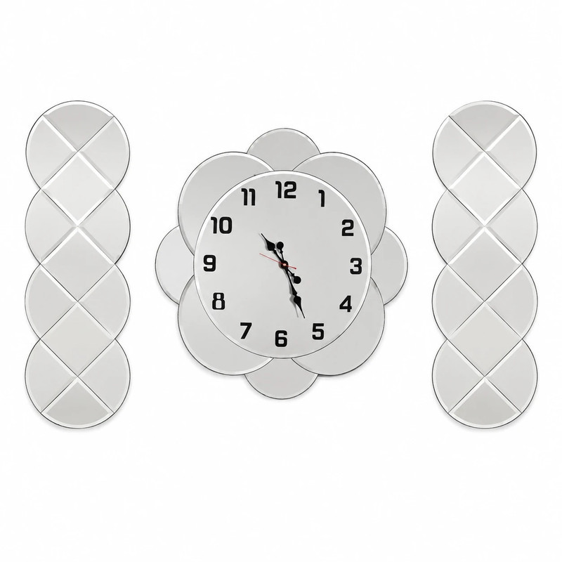 ساعت دیواری عقربه‌ای با نشانگر عددی مدل ست مجموعه سه عددی