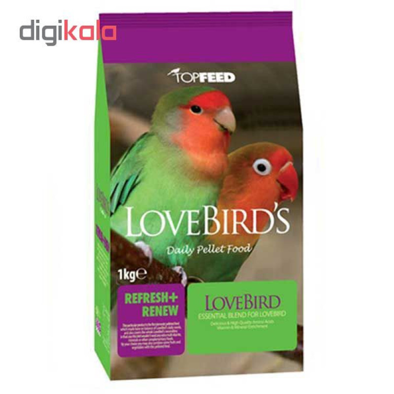 غذای خشک طوطی برزیلی تاپ فید مدل TopFeed LoveBirds وزن 1 کیلوگرم