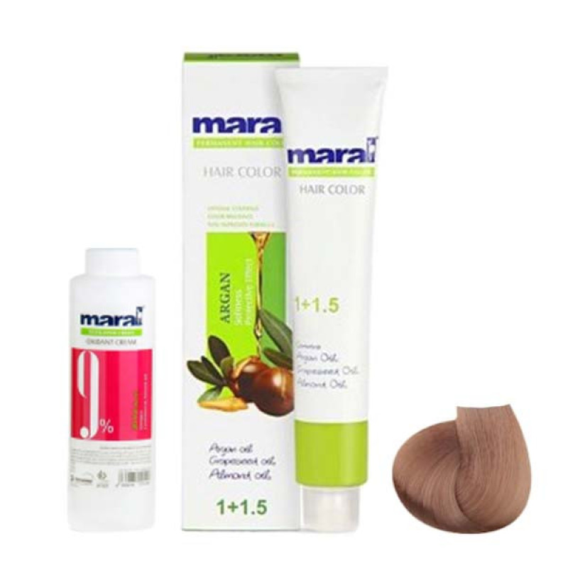 کیت رنگ مو مارال مدل Natural شماره 7.0 حجم 100 میلی لیتر رنگ بلوند متوسط