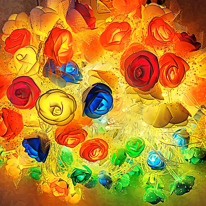 ریسه ال ای دی مدل گل color طول 6 متر