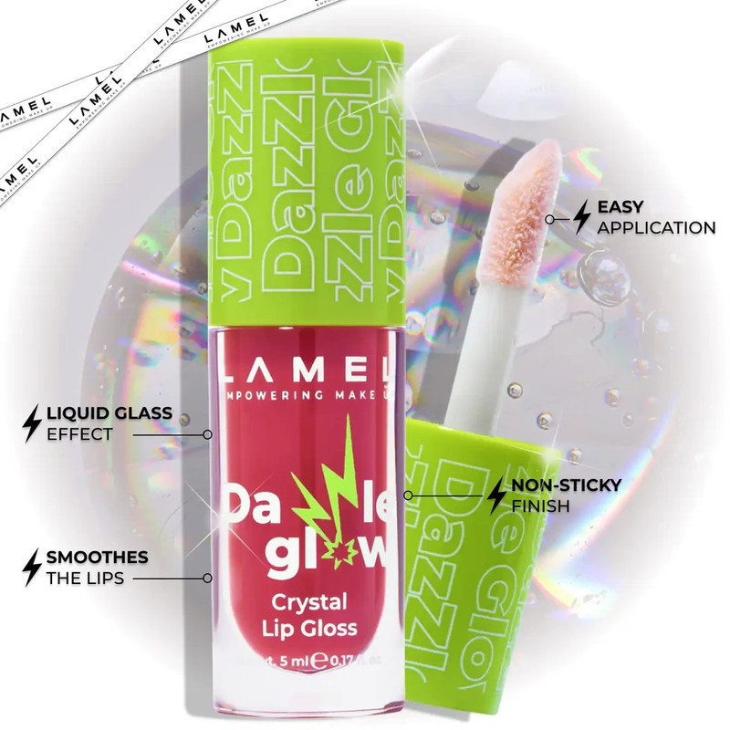 برق لب مایع براق لامل مدل Dazzle Glow شماره 410