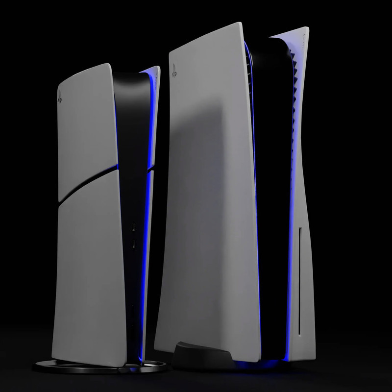 کنسول بازی سونی مدل PlayStation 5 Slim Digital Edition ظرفیت 825 گیگابایت ریجن CFI-2116 اروپا  به همراه دسته اضافی و پایه شارژر