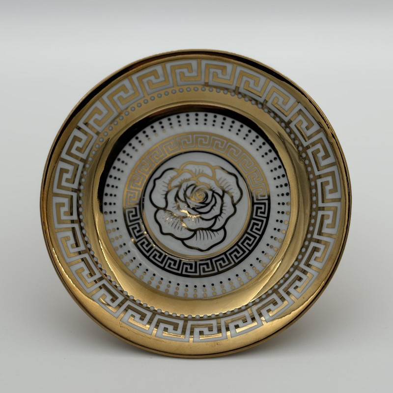 نعلبکی چینی مدل گل رز