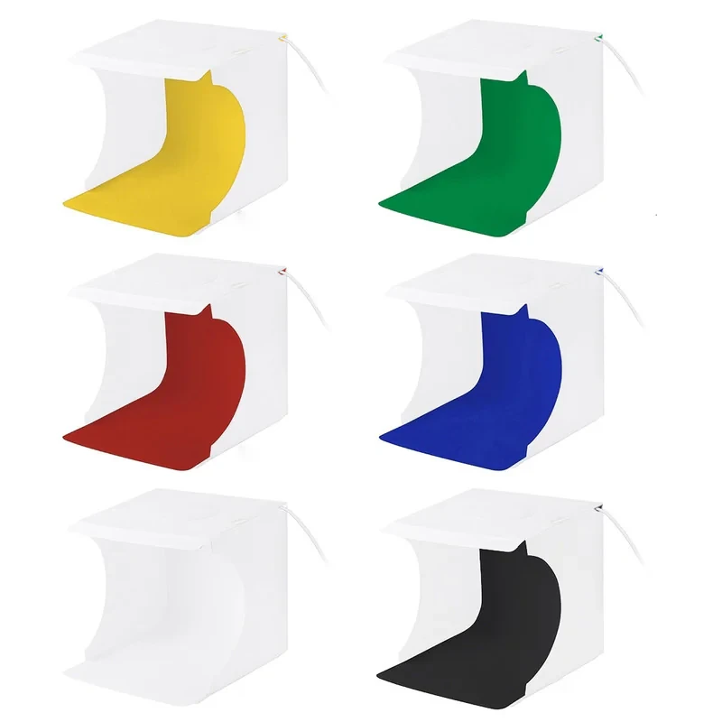 چادر عکاسی پلوز مدل Ring LED ابعاد 23x23 سانتی متر