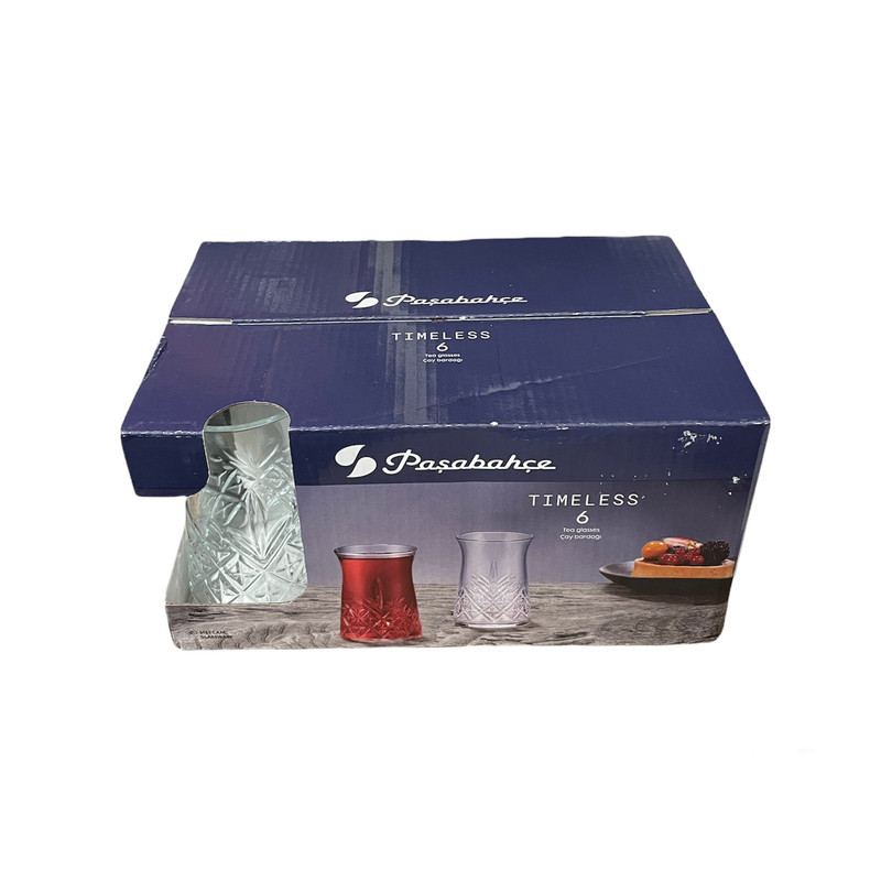 استکان پاشاباغچه مدل Timeless کد 42891 بسته 6 عددی