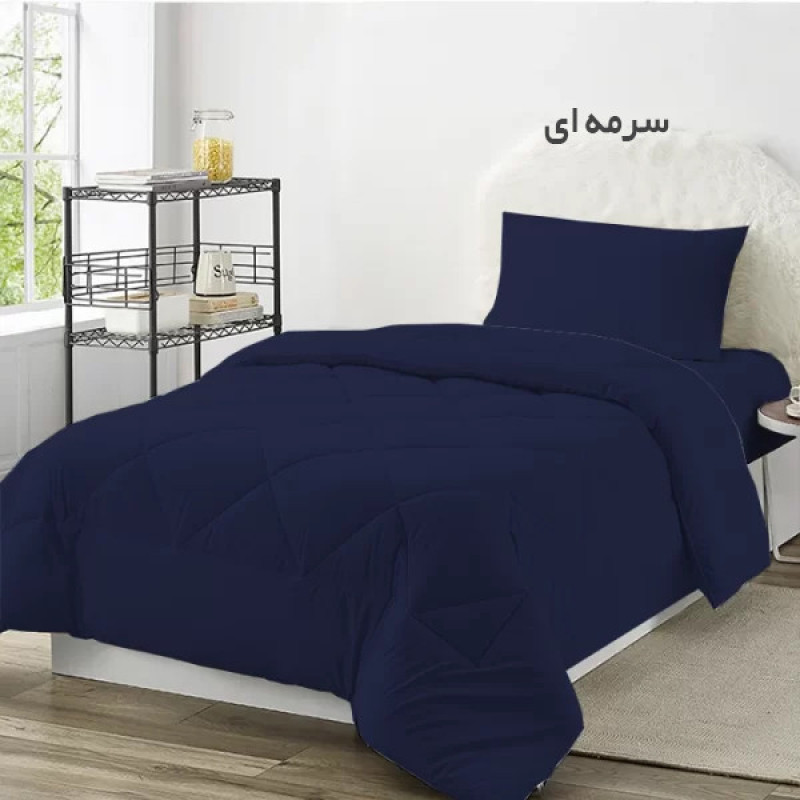 لحاف چیداری مدل میکرو یک نفره سایز 190x220سانتی متر