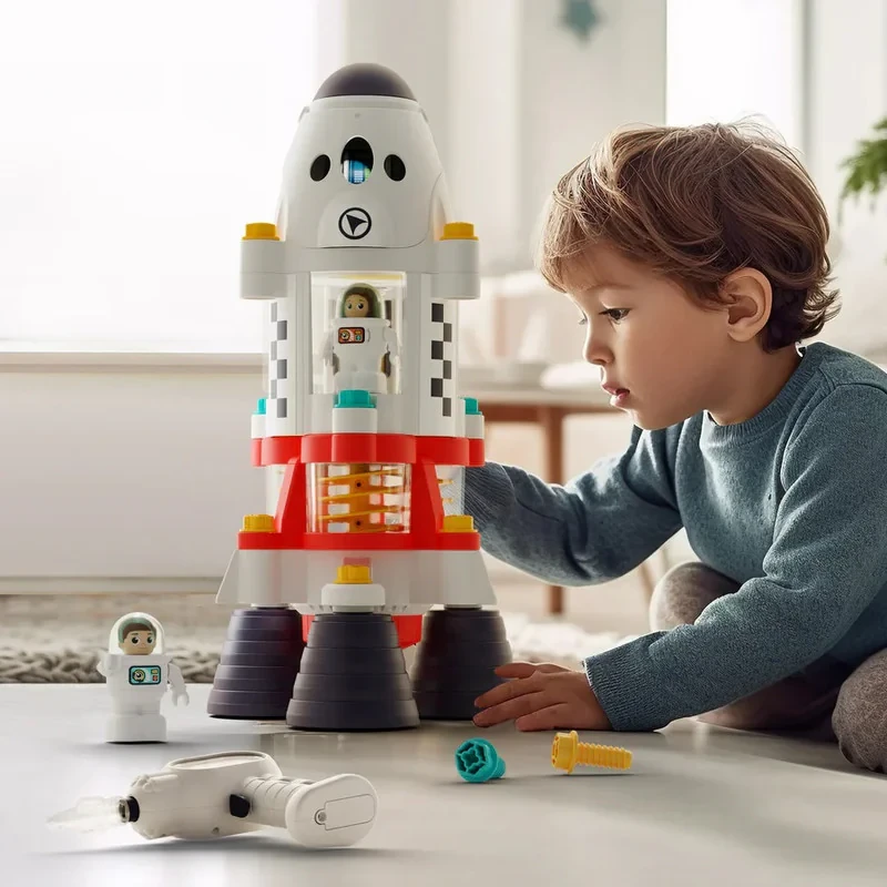 ساختنی هولی تویز مدل موشک فضا پیما طرح MIUKIDS