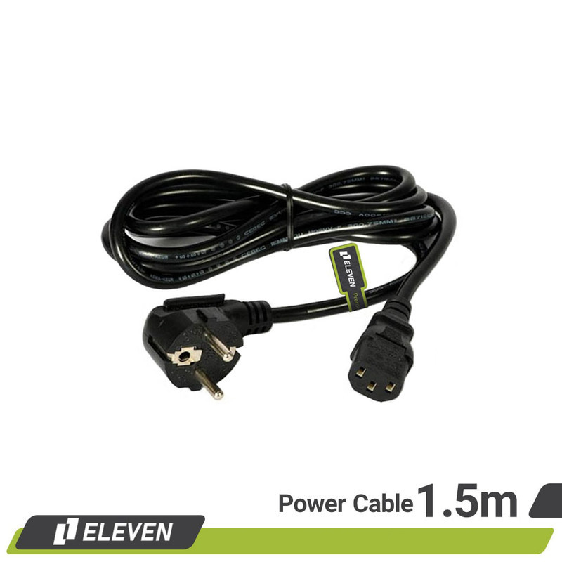 کابل برق سه پین منبع تغذیه کامپیوتر الون مدل EL-150 طول 1.5 متر