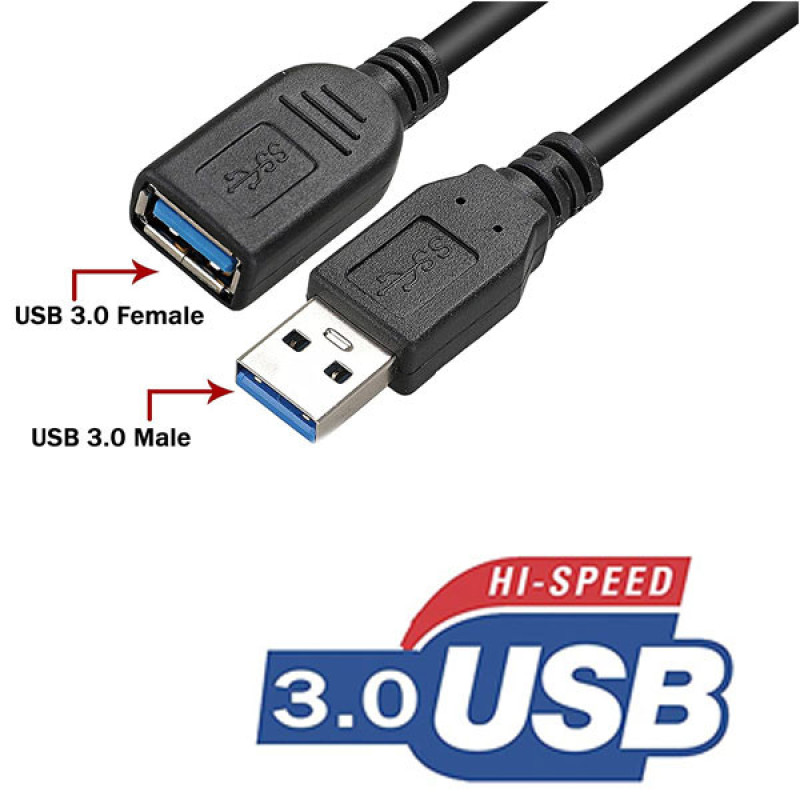 کابل افزایش طول USB 3.0 تی سی تراست مدل TC-U3CF15 طول 1.5 متر