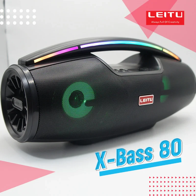 اسپیکر بلوتوثی قابل حمل لیتو مدل X-BASS 80