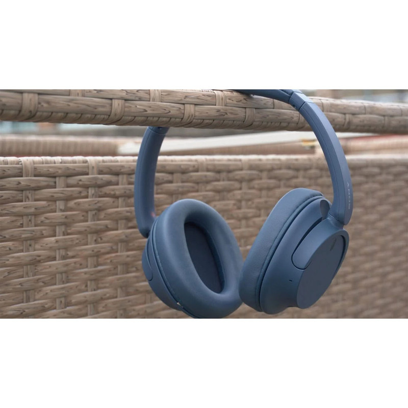 هدفون بلوتوثی سونی مدل WH-CH720N با نویز کنسلینگ فعال (ANC)، درگاه شارژ USB Type-C، دارای اتصالات همزمان به دو دستگاه، طراحی سبک و ارگونومیک