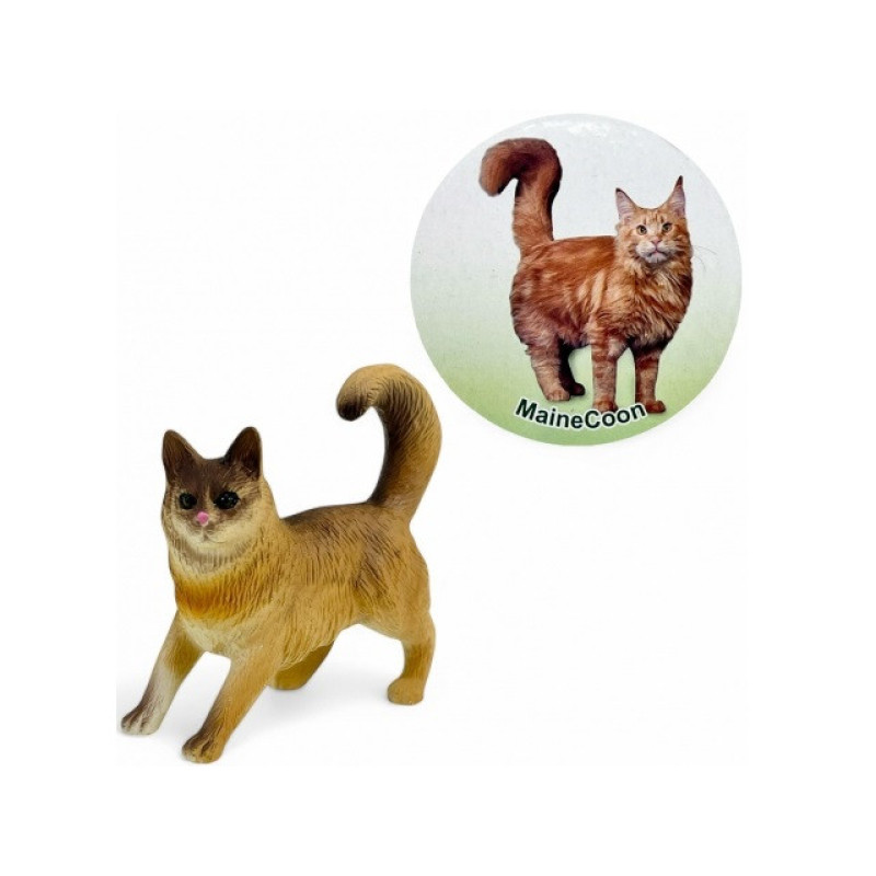 فیگور مدل گربه مین طرح Maine Coon کد CA954-8 ارتفاع 7 سانتی‌متر