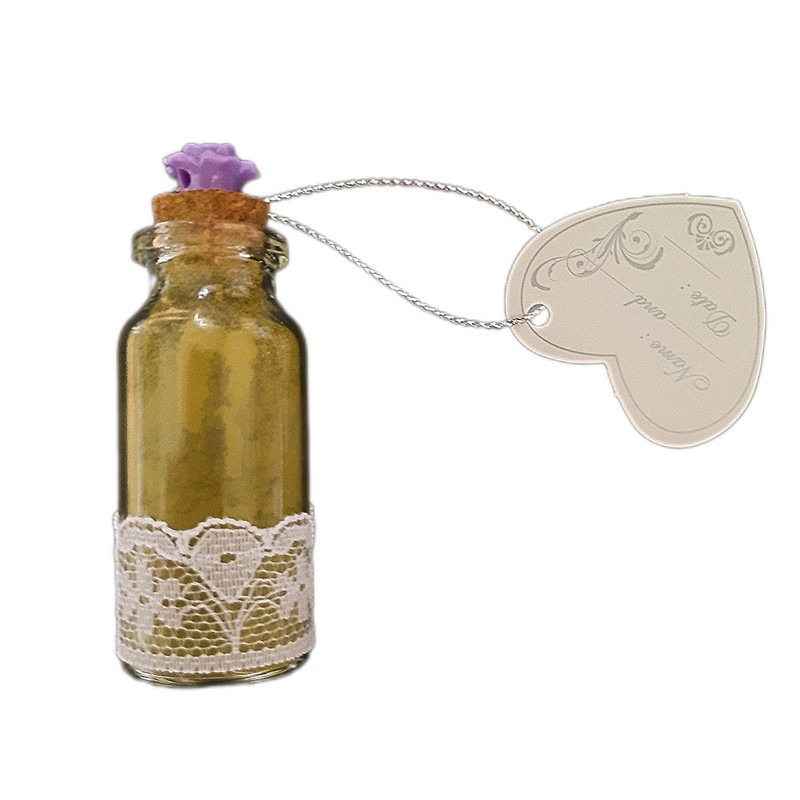 گیفت مدل عروس طرح بطری شیشه ای حنا بسته 10 عددی