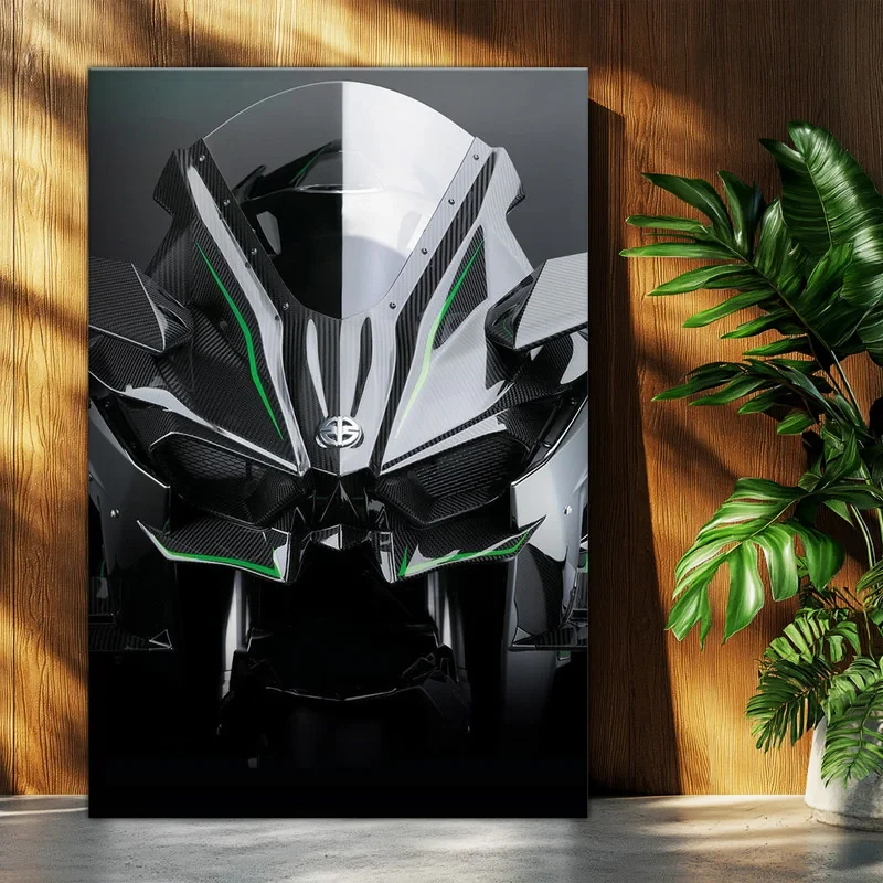 تابلو شاسی بکلیت طرح موتور سنگین نینجا کاوازاکی NINJA KAWASAKI H2R مدل T-po1699