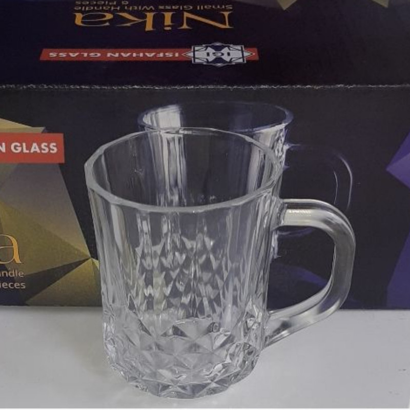 استکان شیشه و بلور اصفهان مدل NIKA بسته 6 عددی