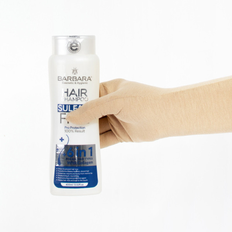 شامپو مو بدون سولفات باربارا مدل Ultra Soft و Pro Protection حجم 400 میلی لیتر مجموعه 2 عددی