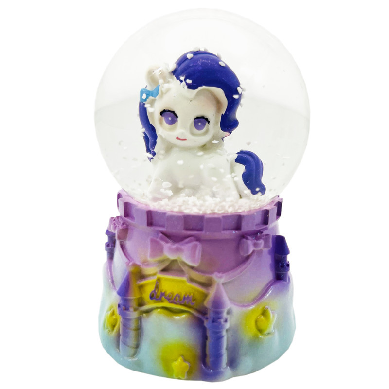 گوی چراغ‌دار مدل Dream طرح پونی و قلعه آرزوها کد 5921
