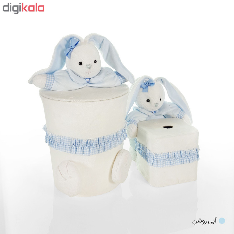ست سطل و جادستمال اتاق کودک طرح خرگوش رابیت