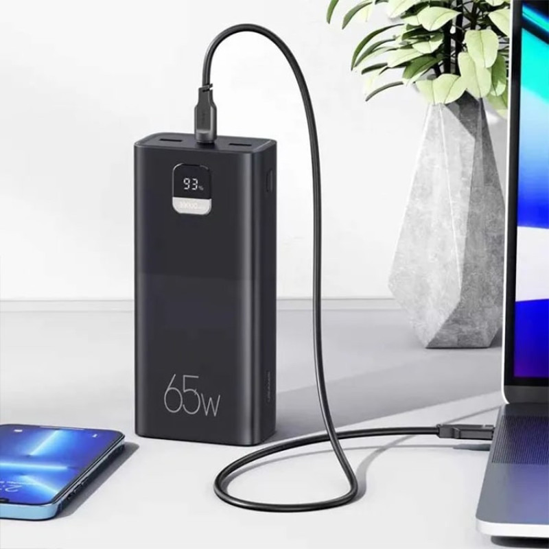 پاوربانک یوسمز مدل CD185 ظرفیت 30000 میلی آمپر ساعت به همراه کابل USB-C