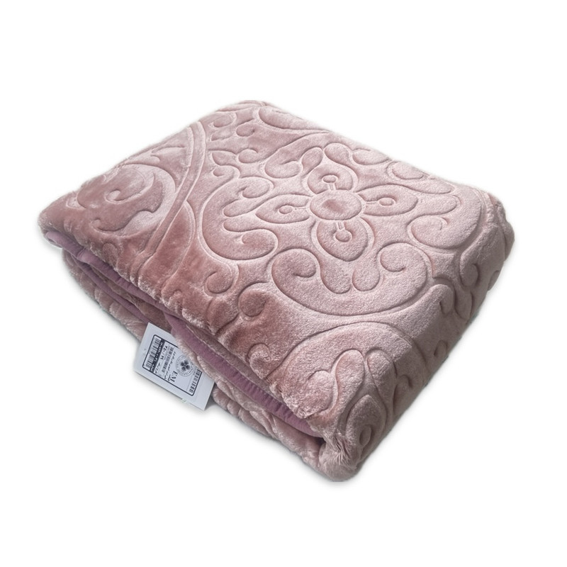 پتو گلبافت مدل گل برجسته يك نفره سايز 160x220سانتی متر
