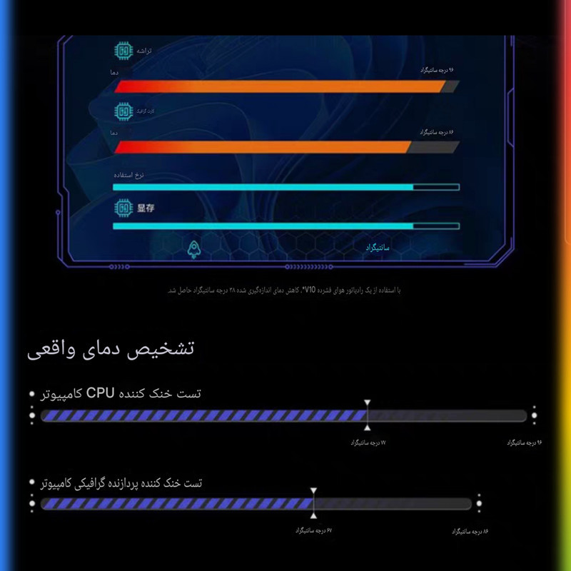 پایه خنک‌کننده لپ‌تاپ کوتتسی مدل Z33 دارای هشت عدد فن مناسب برای لپ تاپ‌های 12.1 تا 17.1 اینچی و بزرگتر