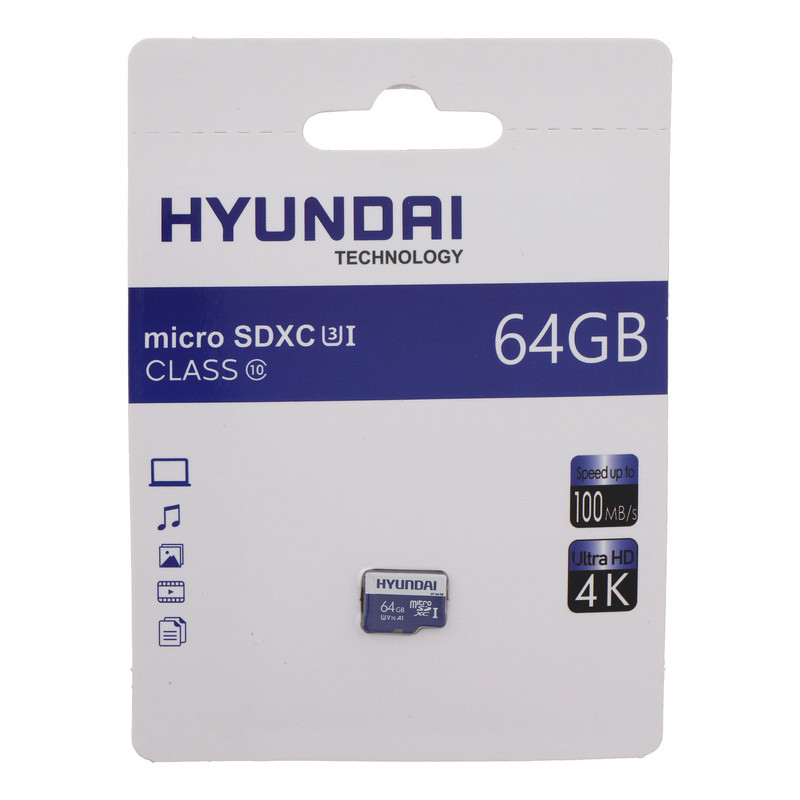 کارت حافظه هیوندای مدل VC A1 کلاس 10 استاندارد UHS-I U3 سرعت 100MBps ظرفیت 64گیگابایت