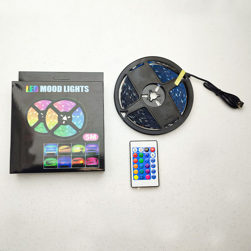 ریسه ال ای دی مدل RGB گیمینگ 4 سیم طرح USB-5v طول 5 متر