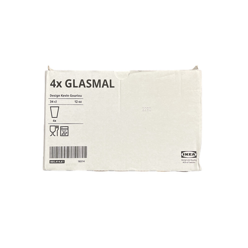 لیوان ایکیا مدل GLASMAL بسته 4 عددی