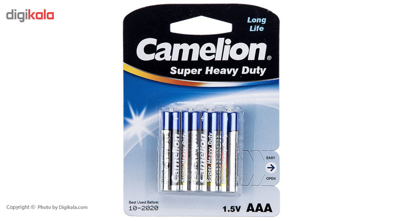 باتری نیم قلمی کملیون مدل Super Heavy Duty بسته 4 عددی