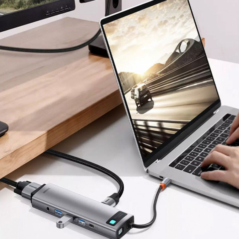 هاب 11 پورت باسئوس مدل METAL GLEAM SERIES Multifunctional