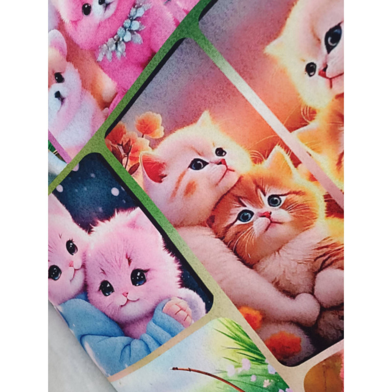 تشک مهمان راما مدل لوکس طرح پاپی سگ گربه کد 30 یک نفره سایز 90×190 سانتی متر