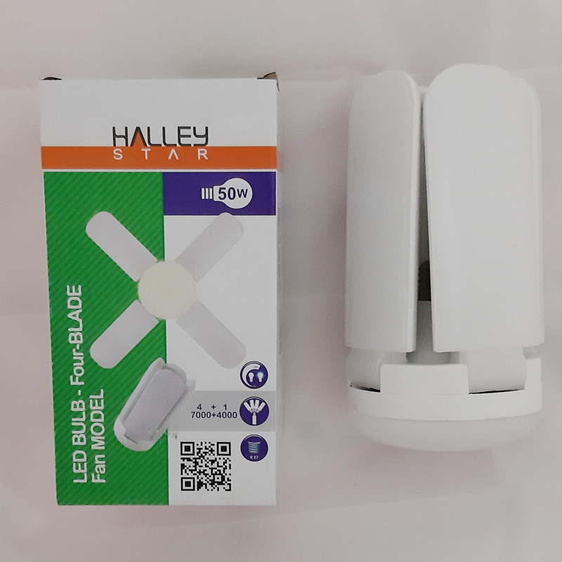لامپ ال ای دی 50 وات هالی استار مدل FAN BULB FOUR BLADE 4 in 1 پایه E27