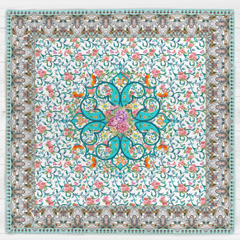 رومیزی مدل گل و پروانه کد 9988