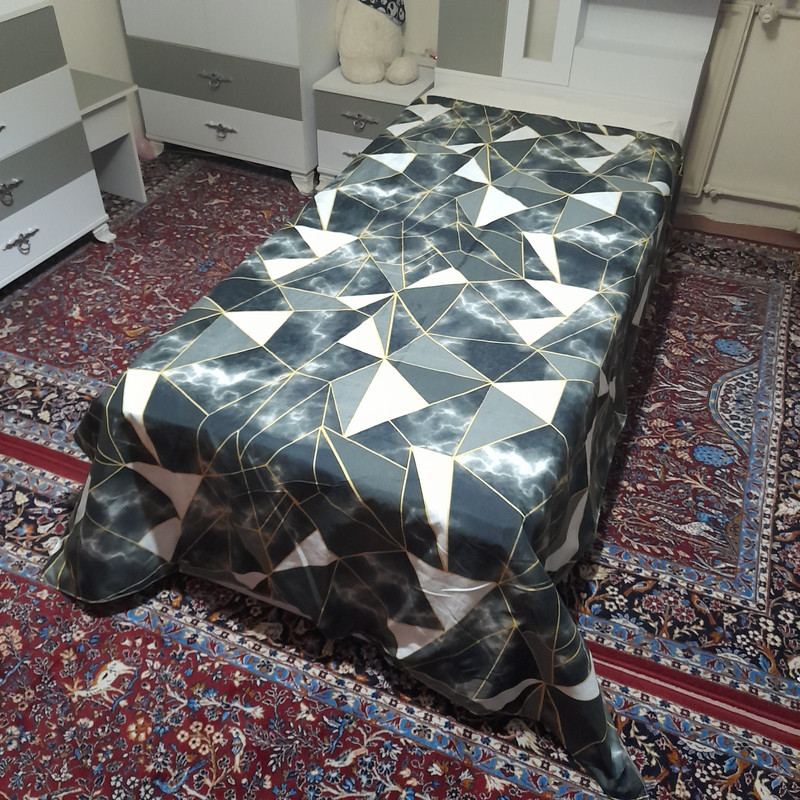 روکش لحاف مدل هندسی کد niki011 دو نفره سایز 220×200 سانتی متر