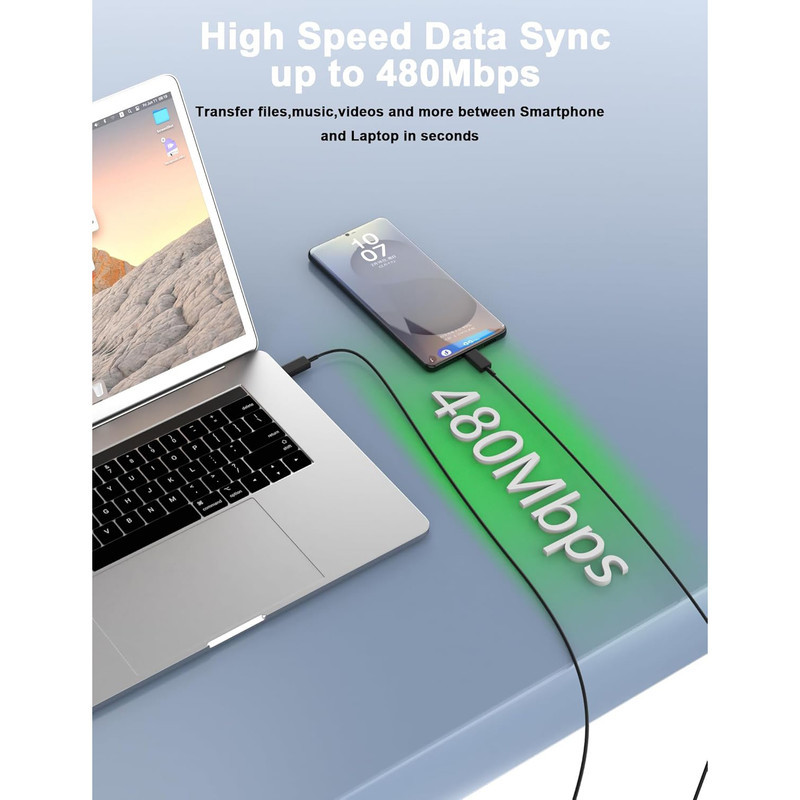 کابل USB-C هزول مدل 45W5A طول 1 متر