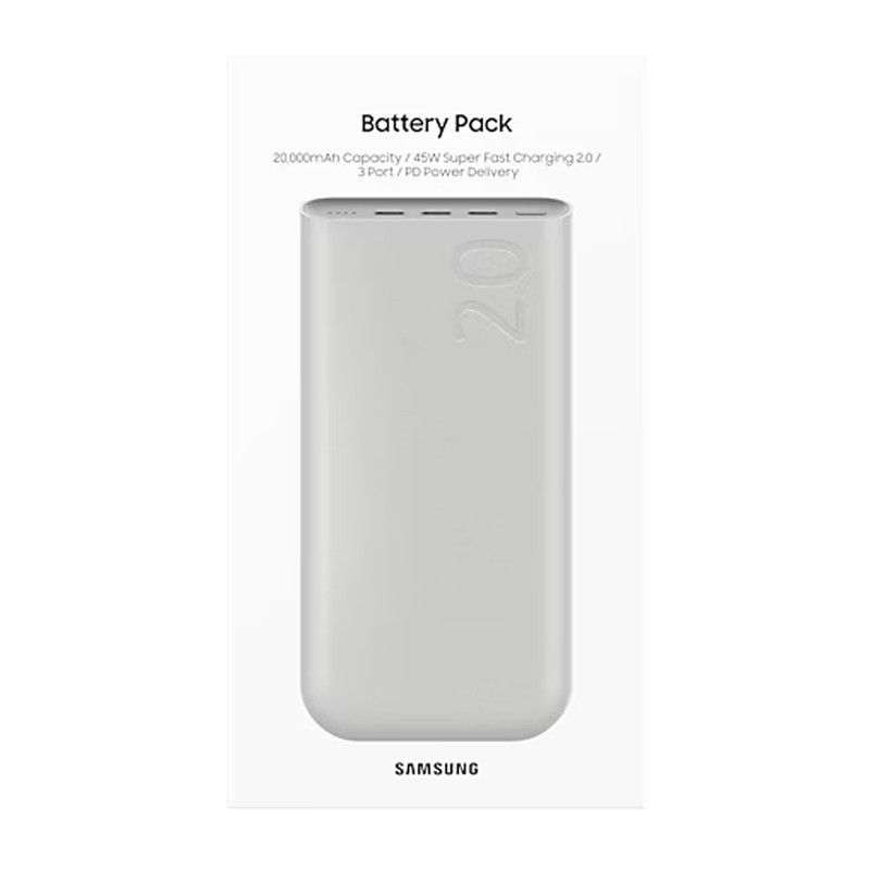 پاوربانک 45 وات سامسونگ مدل Battery Pack EB-P4520 ظرفیت 20000 میلی‌آمپر ساعت